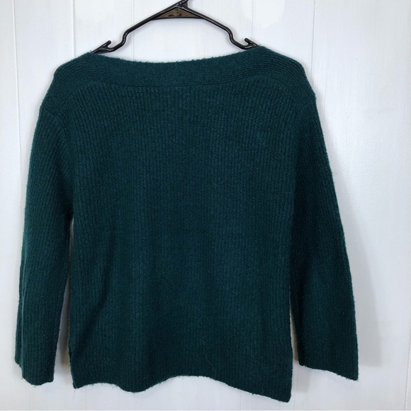 Leith Green Ribbed Knit Sweater Sz S - Picture 5 of 8
